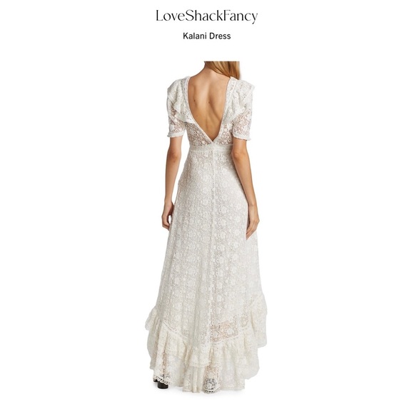 LoveShackFancy Kalani Dress 4 bridal wedding boho lace - Picture 3 of 12